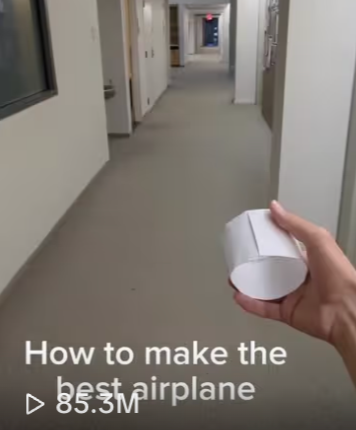 TikTok: how to make the best airplane
